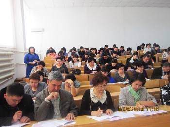В Актобе государственные служащие, гражданские служащие и сотрудники АО «КазТрансОйл» сдали тест по казахскому языку