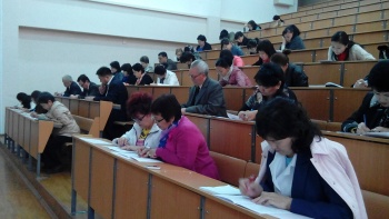 Сотрудники Казахского национального медицинского университета им.  С. Асфендиярова прошли тестирование на знание казахского языка